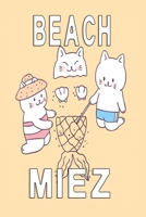 Beachcat: Notebook graph paper 120 pages 6x9 perfect as math book, sketchbook, workbook and diary with beach cats 1676562168 Book Cover