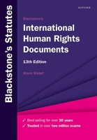 Blackstones International Human Rights Documents 13th Editio 019285853X Book Cover