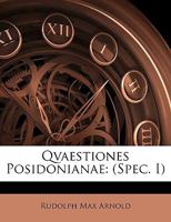 Qvaestiones Posidonianae: (Spec. I) 1147573115 Book Cover