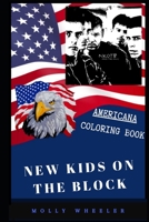 New Kids on the Block Americana Coloring Book: Patriotic and a Great Stress Relief Adult Coloring Book (New Kids on the Block Coloring Books) B08GFX5J6N Book Cover