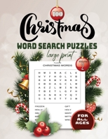 100 christmas word search puzzles large print Volume 2 for all ages: Holiday Puzzles Book with Answers Large Print B08M8GWN2M Book Cover