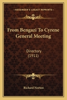 From Bengazi To Cyrene General Meeting: Directory 1166564991 Book Cover