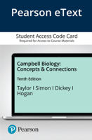 Pearson Etext for Campbell Biology: Concepts & Connections -- Access Card 0136538878 Book Cover