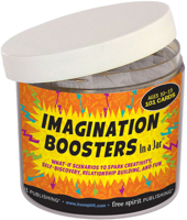 Imagination Boosters In a Jar: What-If Scenarios to Spark Creativity, Self-Discovery, Relationship Building, and Fun 1631982001 Book Cover