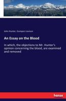 An Essay on the Blood 1014781698 Book Cover