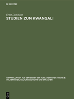 Studien Zum Kwangali 3111215253 Book Cover