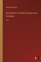 Development of English Literature and Language: Vol. I 3385310512 Book Cover