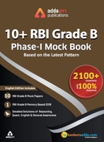 RBI Grade 'B' Phase I Mock Papers Practice Book 9388964799 Book Cover