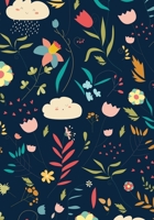 Lined Notebook B5 Size 110 Pages: Funny Ruled Journal. Cute Colorful Floral Pattern Flower Leave Cloud 001 Unique Student Teacher Blank Scrapbook/ Composition/ Planner Great For Home School Office Wri 1698887760 Book Cover