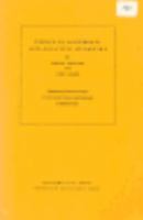 Topics in Algebraic and Analytic Geometry: Notes from a Course of Phillip Griffiths (Mathematical Notes (Princeton University Press), 13.) 0691081514 Book Cover