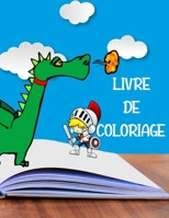 Livre de Coloriage: + de 90 Dessins | Pour les enfants de 4 à 8 ans | Dessins d'animaux, de dinosaures, de plages, de chats ... | Grand format (A4), 186 pages, 8,5"x11" (French Edition) B087SM3SM8 Book Cover