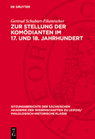 Zur Stellung Der Komödianten Im 17. Und 18. Jahrhundert 3112701224 Book Cover
