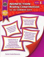 Nonfiction Reading Comprehension for the Common Core Grd 5 1420638262 Book Cover