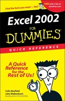 Excel 2002 for Dummies Quick Reference 0764508296 Book Cover