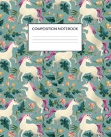 Composition Notebook: Wide Ruled Lined Paper / Unicorns Cover 1660486017 Book Cover