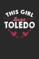 This girl loves Toledo: 6x9 | notebook | lined | hometown 1675972850 Book Cover
