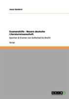 Examenshilfe - Neuere deutsche Literaturwissenschaft: Epochen & Dramen von Gottsched bis Brecht 3656028133 Book Cover
