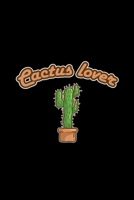 Cactus lover: 6x9 Cactus lined ruled paper notebook notes 1671634004 Book Cover