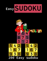 Easy SUDOKU: 200 easy sudoku B08TZBTN41 Book Cover