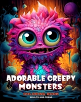 Adorable Creepy Monsters Coloring Book for Adults and Teens: Coloring Pages with Fantasy Creatures for Anxiety and Stress Relief B0CSLTGQRK Book Cover