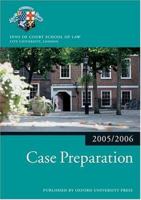 Case Preparation (Blackstone Bar Manual) 0199272840 Book Cover