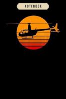 Notebook: R44 helicopter pilot aviation gift Notebook6x9(100 pages)Blank Lined Paperback Journal For Student, kids, women, girls, boys, men, birthday giftsPilot gifts notebook 1674990405 Book Cover