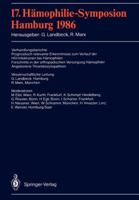 17. Hamophilie-Symposion: Hamburg 1986 3540180656 Book Cover