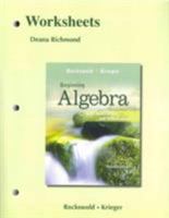 Worksheets for Beginning Algebra with Applications & Visualization 0321748026 Book Cover