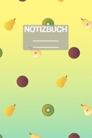 Notizbuch A5 Muster Kiwi Birne: • 111 Seiten  • EXTRA Kalender 2020 •  Einzigartig •  Liniert •  Linie •  Linien  • Geschenk • Geschenkidee (German Edition) 1710516321 Book Cover