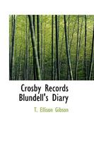 Crosby Records Blundell's Diary 1116520303 Book Cover