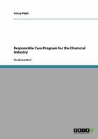 Responsible Care Program for the Chemical Industry 3638666395 Book Cover