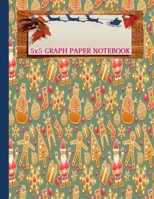 A Perfect Christmas Gifts for Math & Science Students Graph Lined Paper Composition Notebook Quad Blank Ruled 5x5 Squared per in: Spacial Gifts Ideas for kids, Student, Teacher . 1676111123 Book Cover