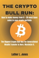 THE CRYPTO BULL RUN: How To Make Money From It + 20 Must-Have Coin$ In Your Crypto Portfolio B0CVVM78PB Book Cover