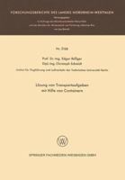 Losung Von Transportaufgaben Mit Hilfe Von Containern 3663201244 Book Cover