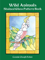 Wild Animals Stained Glass Pattern Book (Dover Pictorial Archive Series) 0486293378 Book Cover