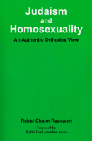 Judaism and Homosexuality: An Authentic Orthodox View 0853034524 Book Cover