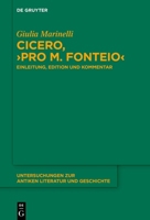 Cicero, >Pro M. Fonteio: Einleitung, Edition Und Kommentar 3111390527 Book Cover