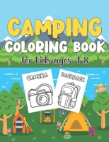 Camping Coloring Book For Kids Ages 4-8: Illustration of Outdoor Camping Gears for Kids to Color B098GT295X Book Cover