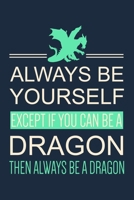 Always Be Yourself Except If You Can Be A Dragon Then Always Be A Dragon: Dragon Journal Notebook With Lined Pages, Prefect For Taking Notes, Funny Gift For Dragon Lovers. 1673461395 Book Cover