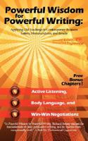 Powerful Wisdom for Powerful Writing: Applying Ancient Teachings to Contemporary Writing 1434359883 Book Cover