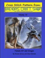 Female Elf and Dragon Cross Stitch Pattern: From Brenda's Craft Shop - Volume 10 1499355785 Book Cover
