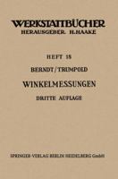 Technische Winkelmessungen 3540032320 Book Cover