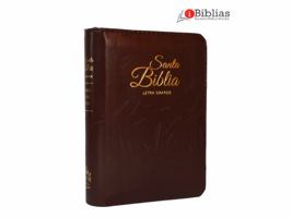 Santa Biblia RVR60 Tamaño Bolsillo 9 pts Color Café con Índice y Zipper, Imitación Piel 1956362525 Book Cover