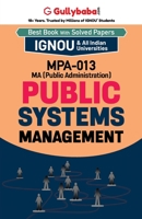 MPA-013 Public Systems Management 9381066302 Book Cover