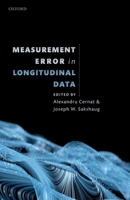 Measurement Error in Longitudinal Data 0198859988 Book Cover