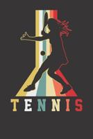 Notebook: Tennis Court Playing Woman College Ruled 6x9 120 Pages 1083081853 Book Cover