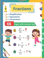Fractions: Simplification, Equivalents, and Conversions (With Solutions) B0DSHFF579 Book Cover