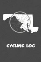 Cycling Log: Maryland Cycling Log for tracking and monitoring your workouts and progress towards your bicycling goals. A great fitness resource for ... Bicyclists will love this way to track goals! 1727820673 Book Cover