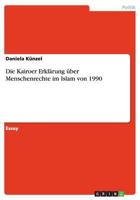 Die Kairoer Erkl�rung �ber Menschenrechte im Islam von 1990 3656703795 Book Cover