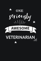 Awesome Veterinarian Notebook Blank Lined Gift Journal 1078061165 Book Cover